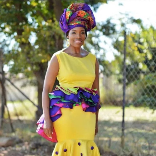yellow tsonga dress
