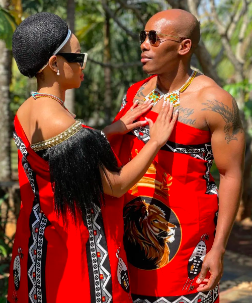 Modern Swazi Traditional Attire for Couples