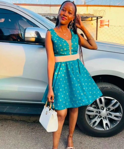 tswana turquoise summer dress