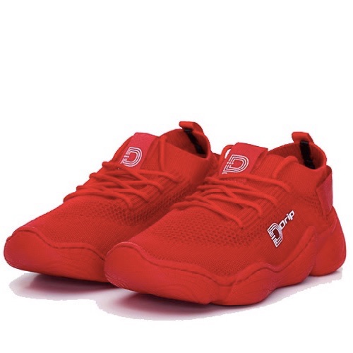 red drip shoes