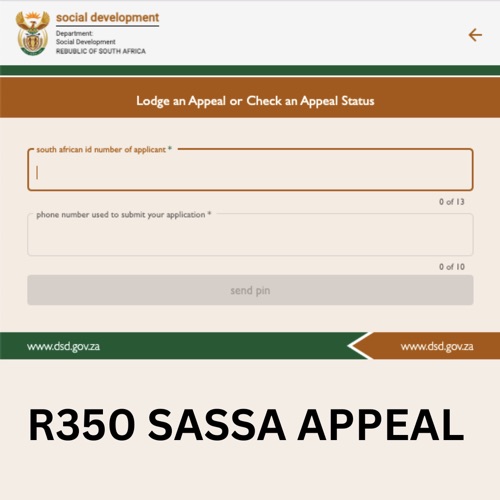 sassa appeal for r350