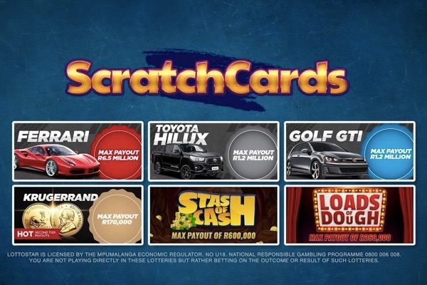 scratch cards on lottostar