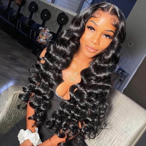 curly and bouncy frontal weave