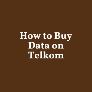 How to Buy Data on Telkom